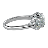 TZ Classic 3-Stone Ring with Natural Diamond