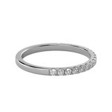 TZ Classic Silver Pavé Band