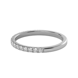 TZ Classic Silver Pavé Band