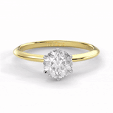 TZ Classic 6-Prong Solitaire Ring with Natural Diamond