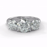 TZ Classic 3-Stone Ring with Natural Diamond