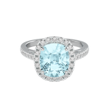 TZ Brilliance with Natural Aquamarine