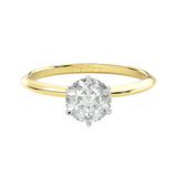 TZ Classic 6-Prong Solitaire Ring with Natural Diamond
