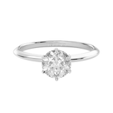 TZ Classic 6-Prong Solitaire Ring with Natural Diamond