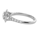 TZ Classic Double Halo Pavé with Natural Diamond