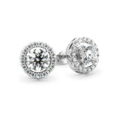 TZ Silver Halo Earrings