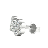 TZ Classic Cluster Earrings with Natural Diamond