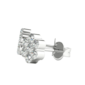 TZ Classic Cluster Earrings with Natural Diamond