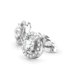 TZ Silver Halo Earrings