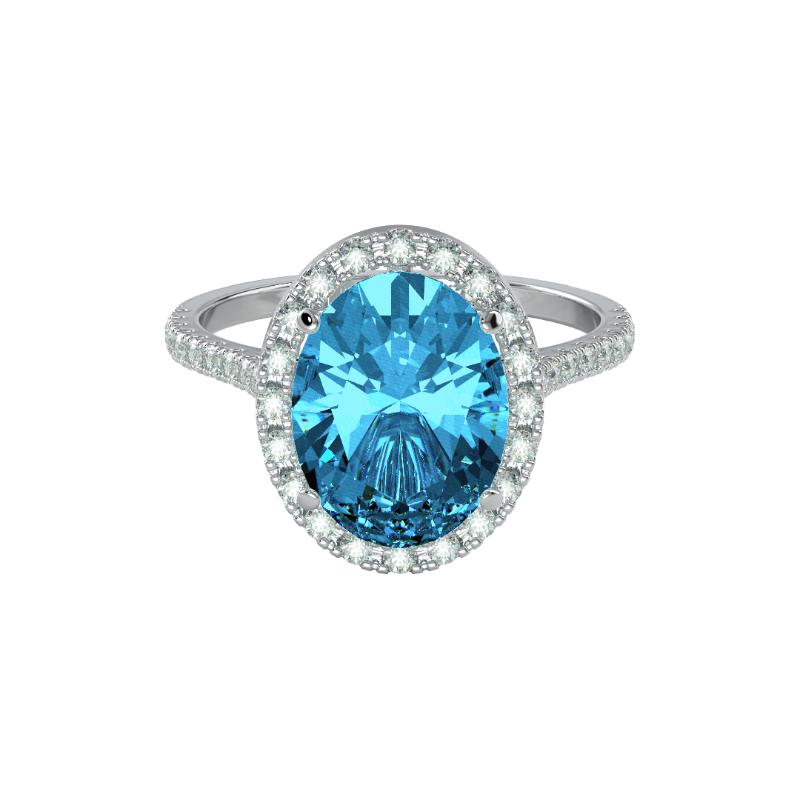 TZ Brilliance with Natural Blue Topaz