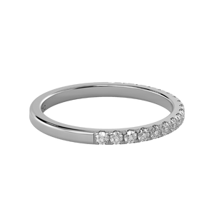 TZ Classic Silver Pavé Band