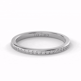 TZ Classic White Gold Channel Band