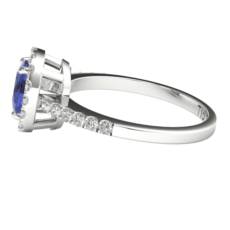 TZ Belle with Natural Blue Sapphire